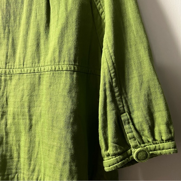 BB Dakota Spring Green 1/2 Sleeve Button Front Jacket - Picture 6 of 6